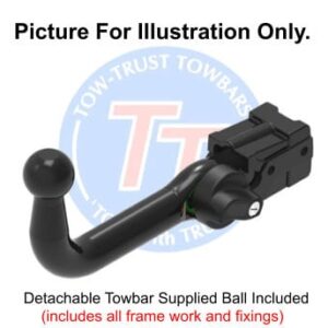 PEUGEOT 5008 Detachable Towbar (Not Models with AdBlue Tank) 2010 – 2017
