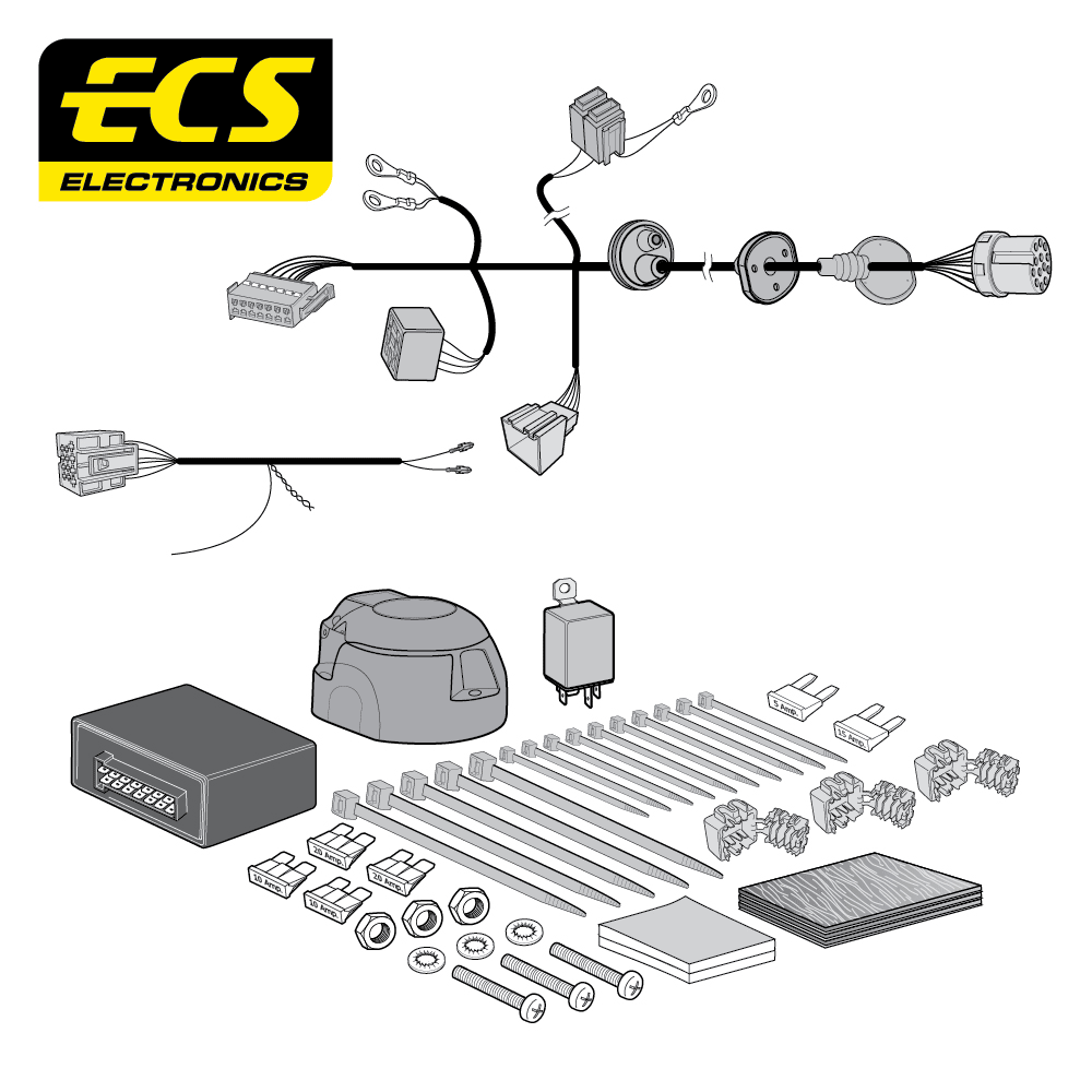 AUDI A4 AVANT Estate 13 Pin Dedicated Electrics 04/2008 - 10/2015 - AU06713U