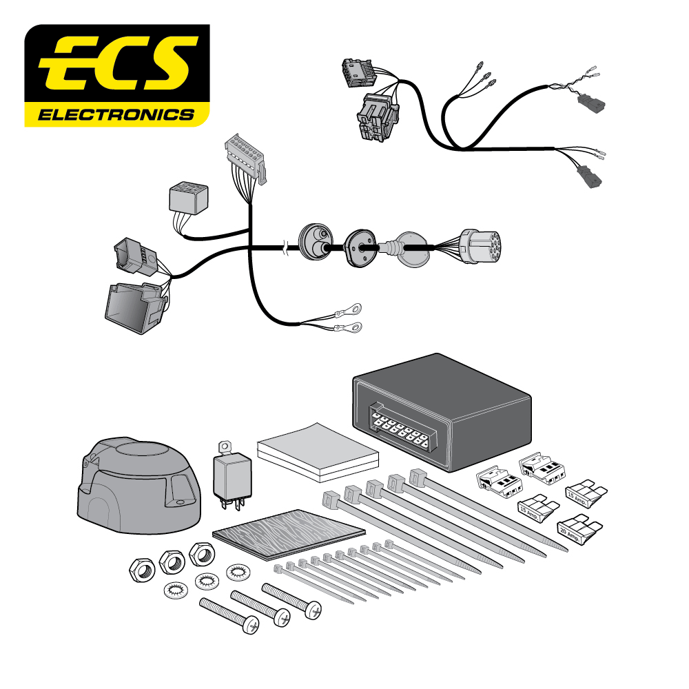 AUDI A5 Cabriolet 13 Pin Dedicated Towbar Electrics 03/2017 - 07/2023 - AU06813M