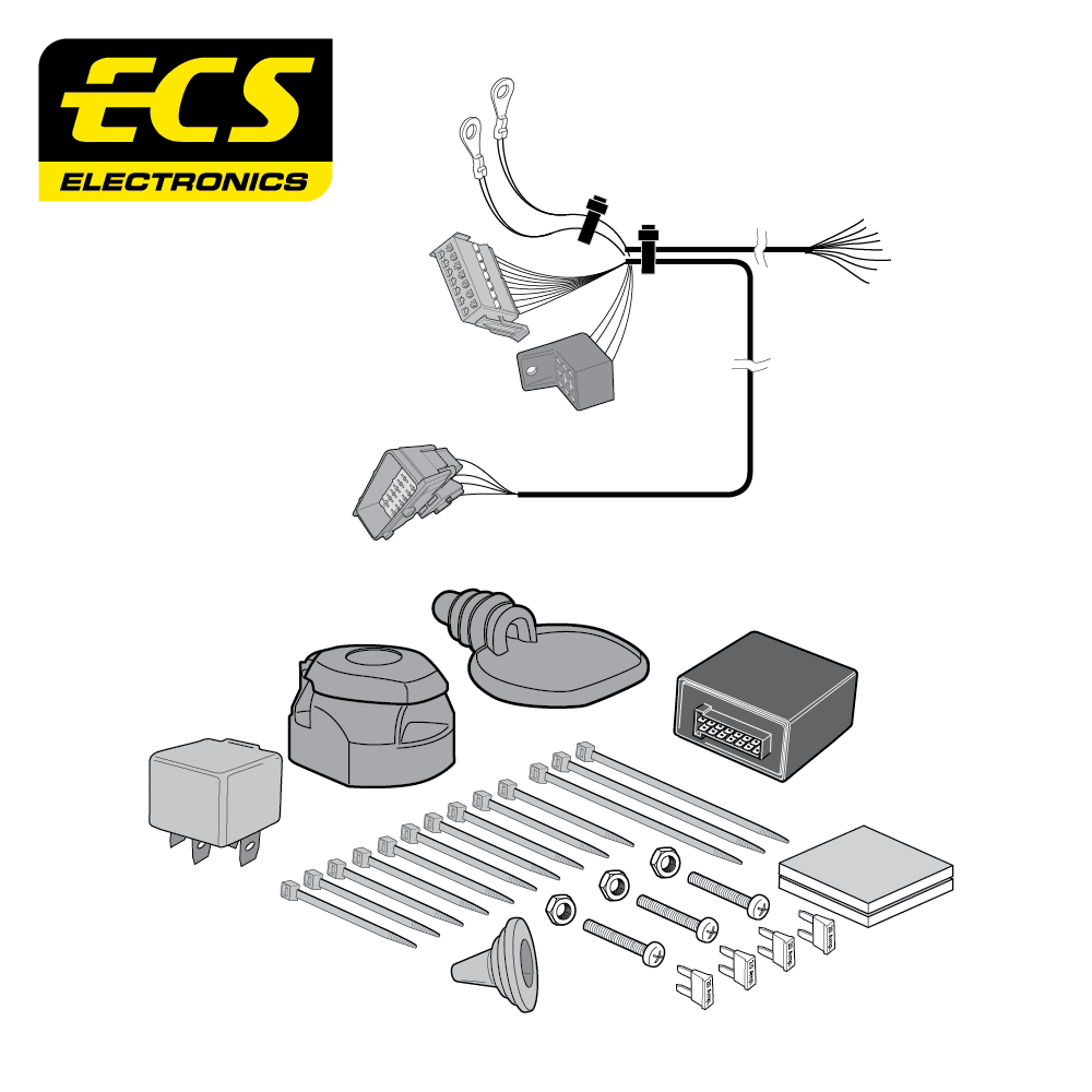 CITROËN C4 Hatchback 13 Pin Dedicated Towbar Electrics 12/2010 - Onwards - CT051D1