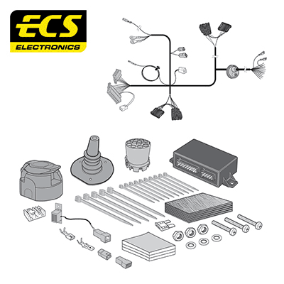 DACIA SANDERO Hatchback 13 Pin Dedicated Towbar Electrics 01/2021 - Onwards - DA02513U