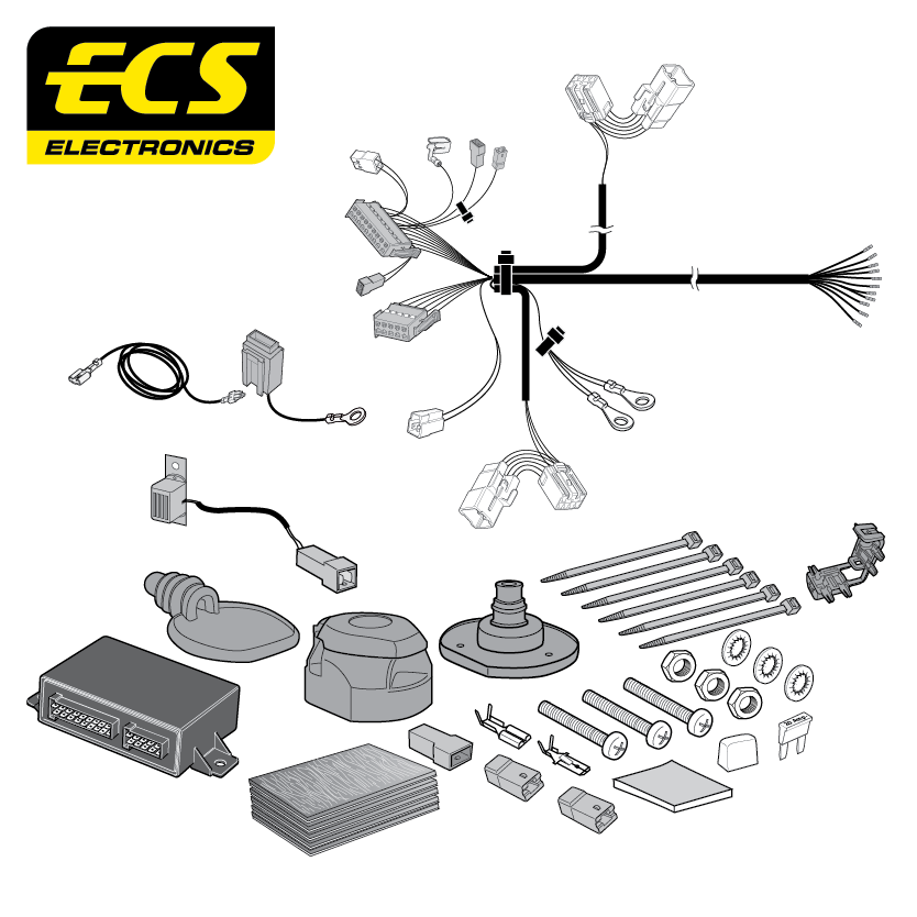 HYUNDAI I20 Hatchback 13 Pin Dedicated Towbar Electrics 09/2020 - Onwards - HY14213