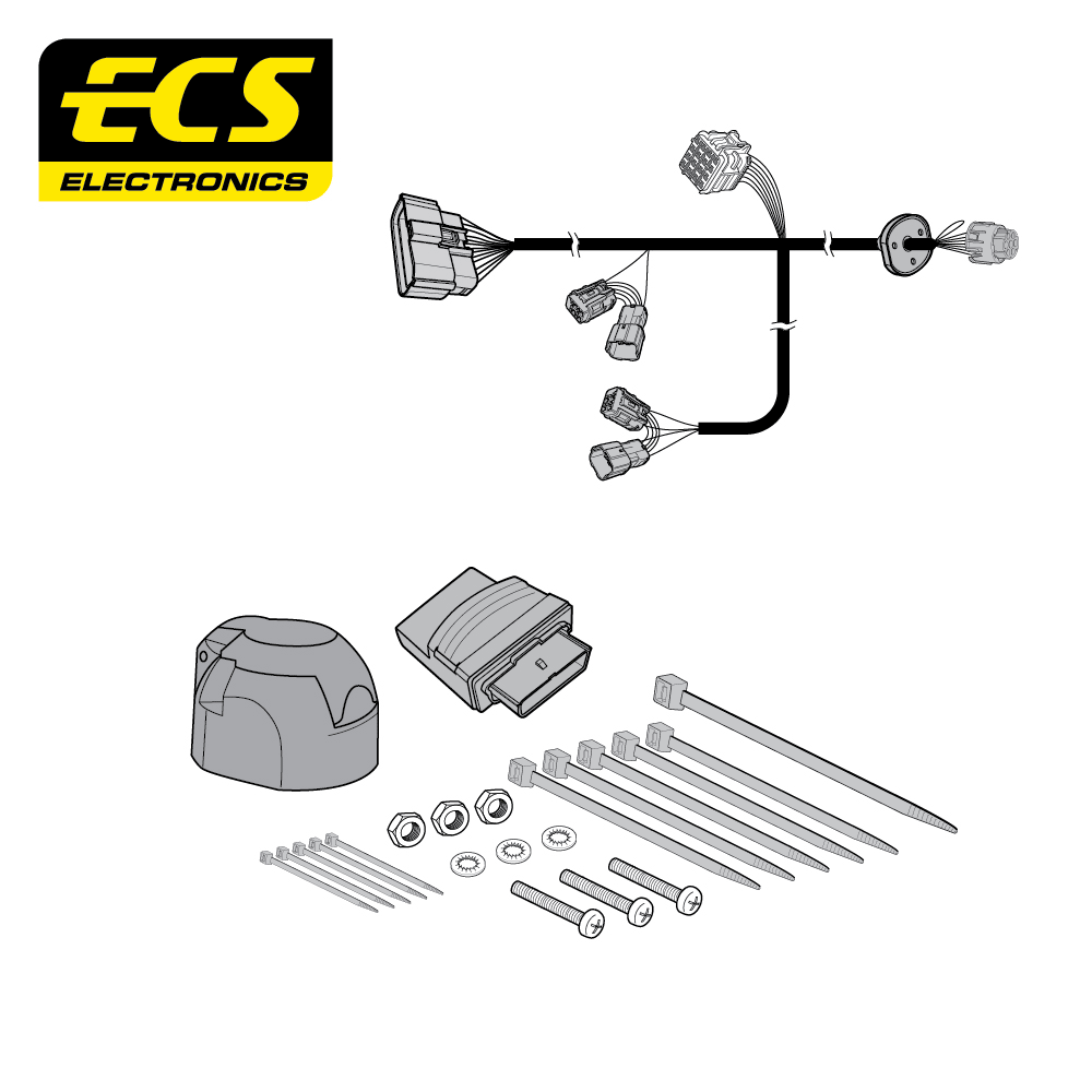 ISUZU D-MAX Pickup 7 Pin Dedicated Towbar Electrics 10/2020 - Onwards - IS01707