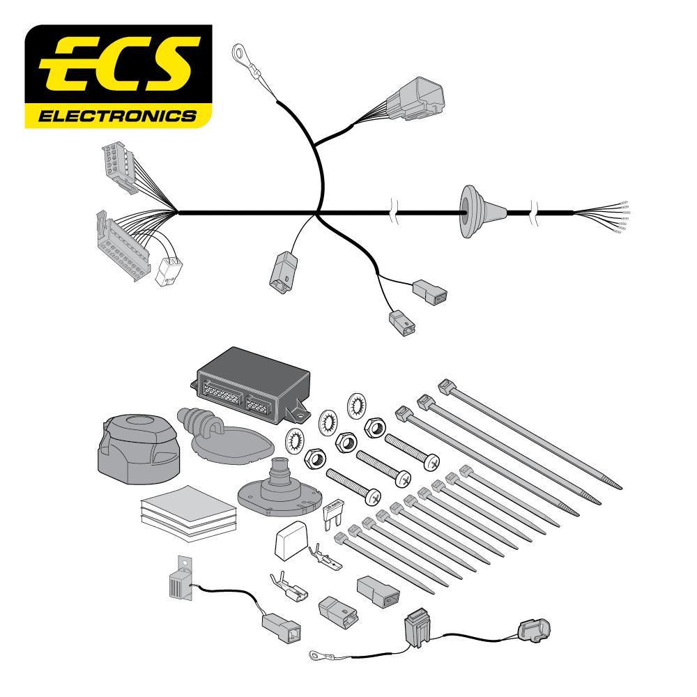 MITSUBISHI ECLIPSE CROSS 7 Pin Dedicated Electrics 01/2018 - Onwards - MT13307U
