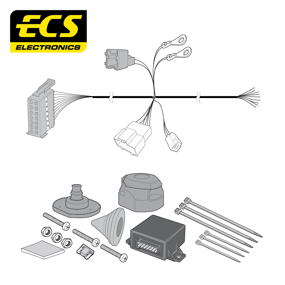 NISSAN QASHQAI 13 Pin Dedicated Electrics 03/2014 - 04/2019 - NI115DHU
