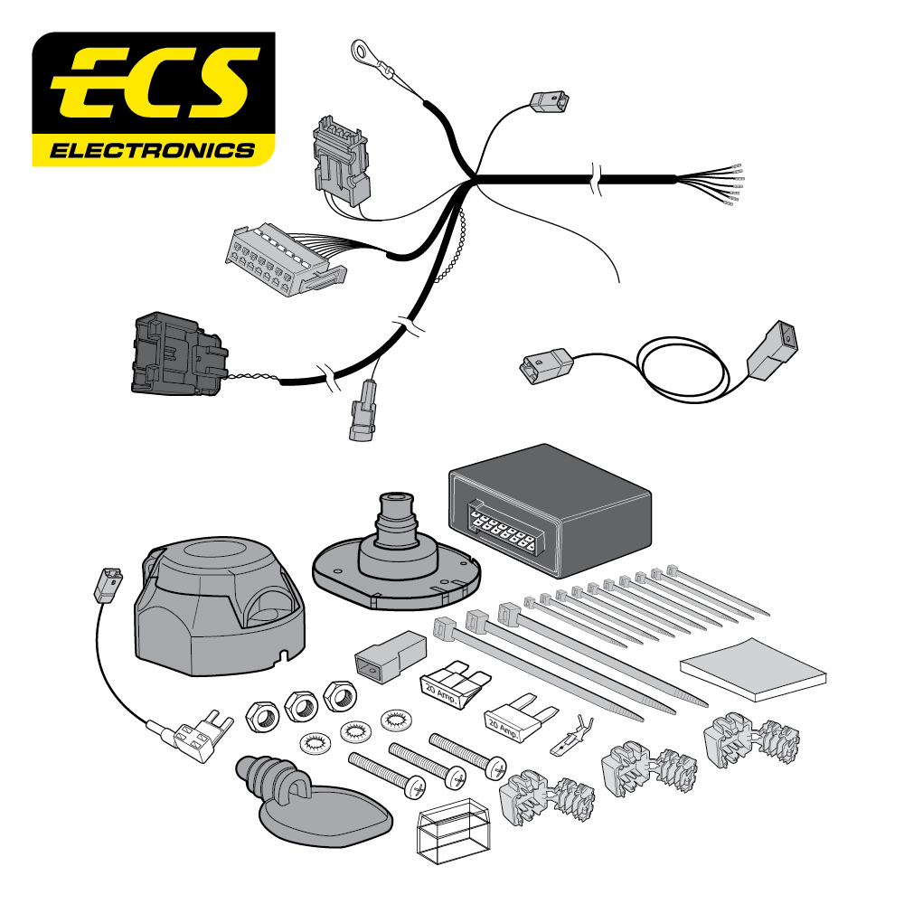 DS DS7 CROSSBACK E-TENSE Estate 7 Pin Dedicated Electrics 01/2020 - Onwards - PE08407MU
