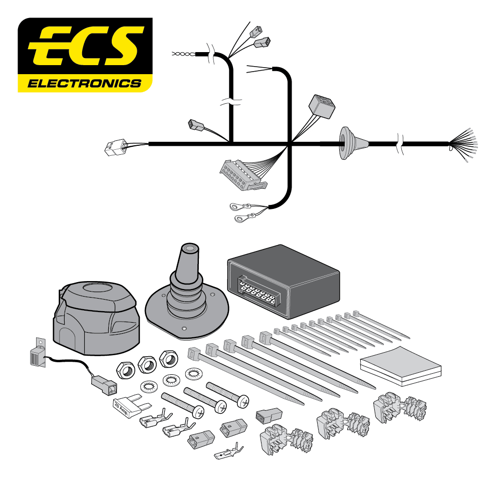 DACIA BIGSTER 7 Pin Dedicated Towbar Electrics 02/2025 Onwards - DA02813M