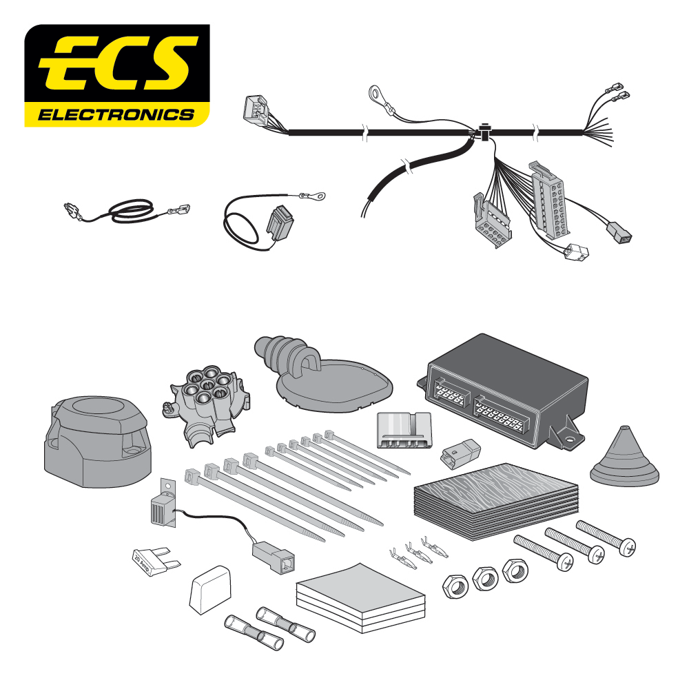 SUBARU IMPREZA Hatchback 7 Pin Dedicated Towbar Electrics 08/2012 - Onwards - SB07407U