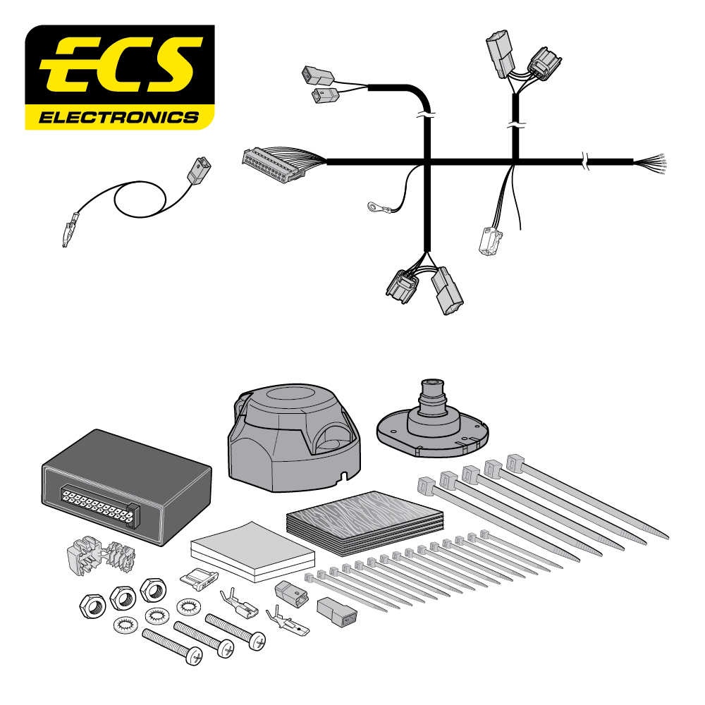 LEXUS UX SUV 7 Pin Dedicated Towbar Electrics 03/2019 - Onwards - TO29907