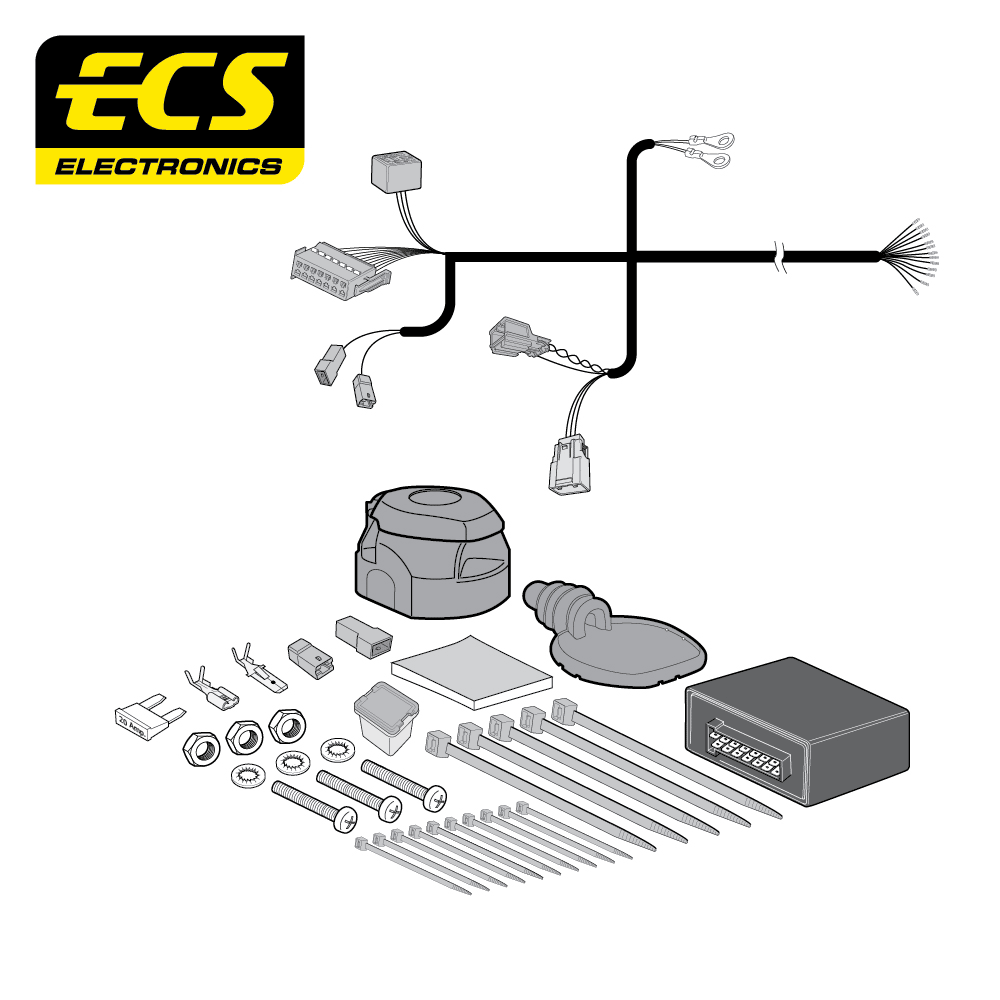 VOLVO V40 Hatchback 13 Pin Dedicated Towbar Electrics 06/2012 - Onwards - VL024DXU