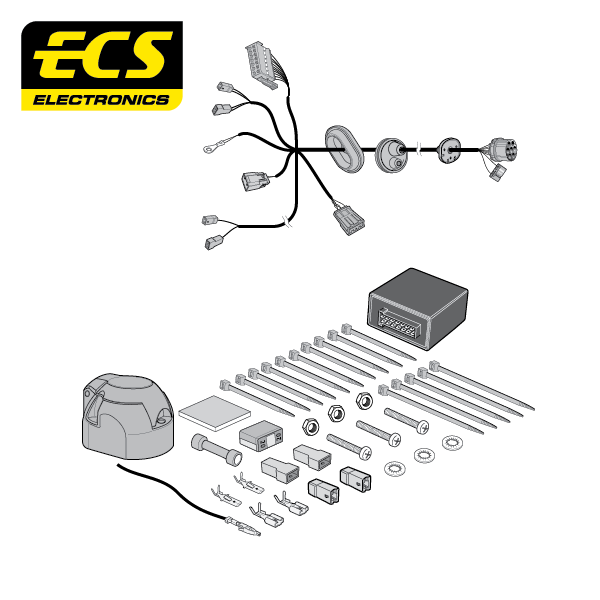 VOLVO XC90 7 Pin Dedicated Towbar Electrics 06/2015 - Onwards - VL04807MU