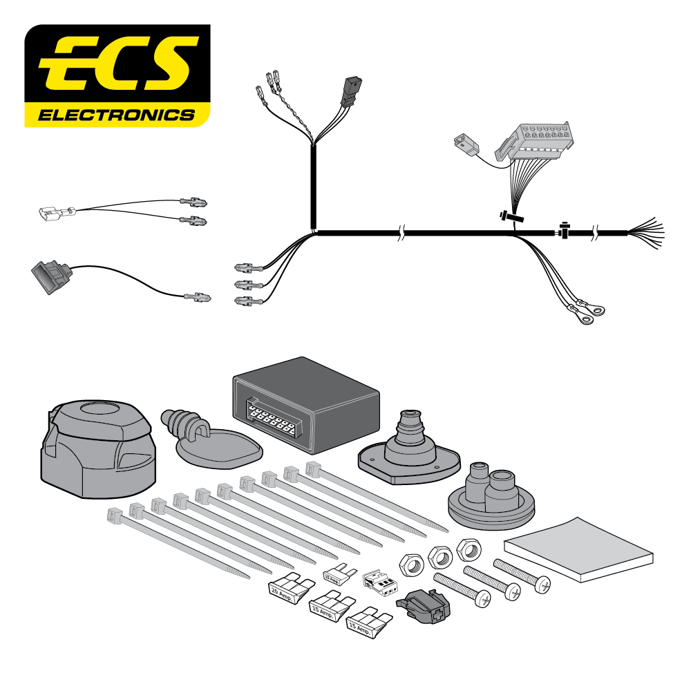 VOLKSWAGEN PASSAT Saloon 13 Pin Dedicated Electrics 03/2005 - 11/2014 - VW127D1U